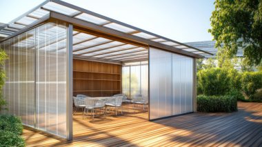 Închiderea terasei cu policarbonat compact sau cu folie transparentă PVC? Ce alegem pentru o investiție inteligentă?